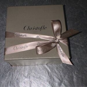 Christofle Silver Plate Wooden Box